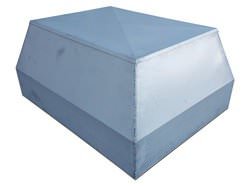 Non venting box style chimney cap for inactive chimney - #NV007