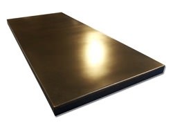 Black patina copper counter top