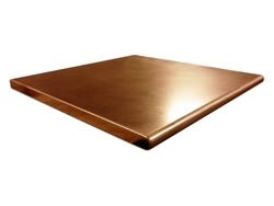 Bullnose edge copper counter top