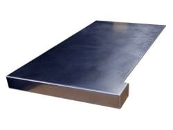 Stainless steel satin finish counter top