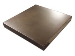 Bronze stained zinc counter top