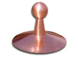 Simple round shaped finial with copper ball - #FI010