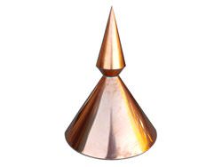 Simple round copper finial - #FI028