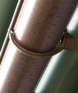 Copper gutter with under mount hanger - Riverside Sheet Metal