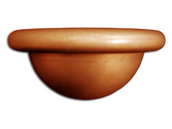 Half-round copper spherical end cap