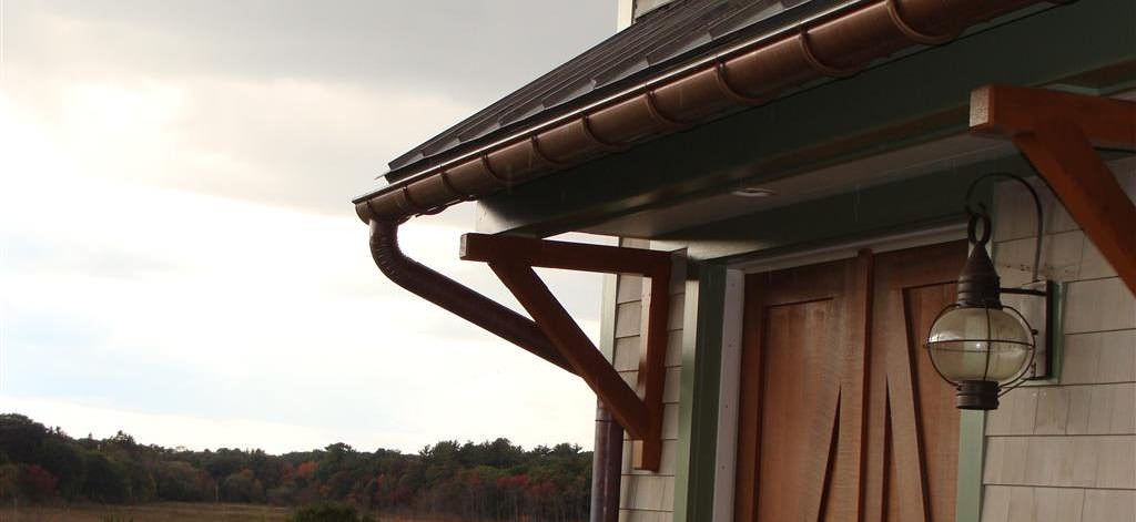 Half-Round Copper Gutters - Riverside Sheet Metal