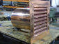 Copper louver in fabrication - Riverside Sheet Metal