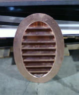 Louvers & Vents - Oval shaped copper louver - Riverside Sheet Metal