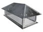 Lead coated copper flat base angled roof chimney cap - view 1