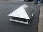 Stainless steel chimney cap with simple angled roof - view 4