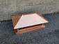 CH006 - Copper chimney cap with standing seam hip roof