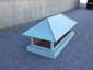 CH006 - Pre patina copper chimney cap with standing seam hip roof - view 7
