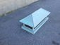 CH006 - Pre patina copper chimney cap with standing seam hip roof - view 3