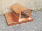 Copper fireplace cap with radius roof and modified base - view 2