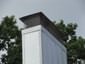 CH012 - Freedom gray chimney cap installed - view 2