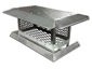 Ch021 - Stainless steel chimney cap with standard crimped roof and angled base