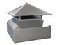 CH015 - Stainless steel cap for fireplace with screen and hip roof