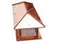 Hip roof copper chimney cap with flat base - view 3