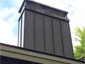 CH019 Stainless steel blackened chimney cap with chase cover - view 4