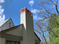 Copper chimney cap double stage chimney protection - installation view 1