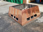 CH027 custom copper chimney shroud with standing seam panels - view 2