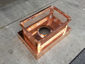 CH028 Custom 2 stage protection copper chimney cap with standard angled roof - view 11