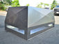 CH029 Chimney shroud with vertical x-bend walls and double stage protection - view 2