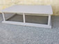 CH030 - Custom slate gray aluminum chimney cap with flat box style roof - view 3