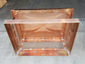 CH030 - Simple copper chimney cap with box style roof - view 4