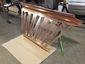 CH032 Custom oversized copper chimney shroud - fabrication photo - view 1