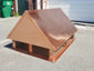 CH033 - Copper chimney cap with gable roof - view 2