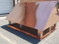 CH033 - Copper chimney cap with gable roof - view 4