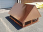 CH033 - Copper chimney cap with gable roof - view 5