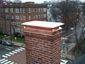 Non venting copper chimney cover for inactive chimney with angled base and flat roof - view 7