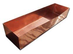 Copper pan for flowers - view 2