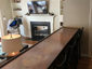 Copper island with rivets and dark patina finish - installation photo - view 2
