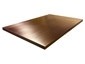Copper table top with a brushed finish
