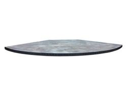 Dark copper table top with solid round head rivets - view 4