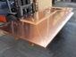 Natural finish copper top with soldered seams - view 1