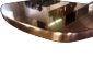 Oval copper island top with cooktop hole - view 4