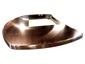 Oval copper island top with cooktop hole - view 2