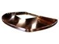 Oval copper island top with cooktop hole - view 3