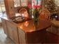 Oval copper island top with cooktop hole - view 9