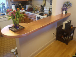 Peninsula satin finsh copper counter top project - view 4