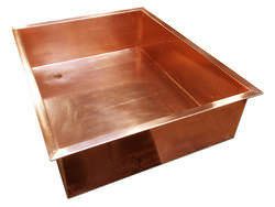 Rectangular copper sink