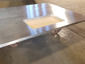 Brushed zinc island top made for under mount sink installation - view 6