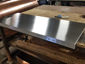 Custom zinc counter top with stainless steel nails - view 2