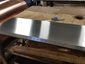 Custom zinc counter top with stainless steel nails - view 3