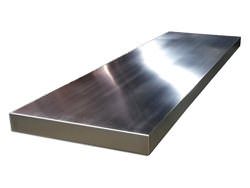 Brushed zinc island top