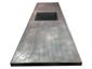 Zinc counter top with integrated sink and dark patina matte finish - view 3